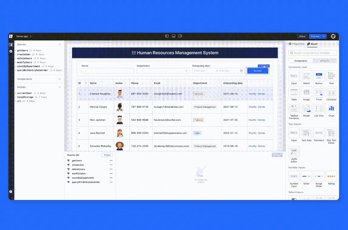 OpenBlocks interface