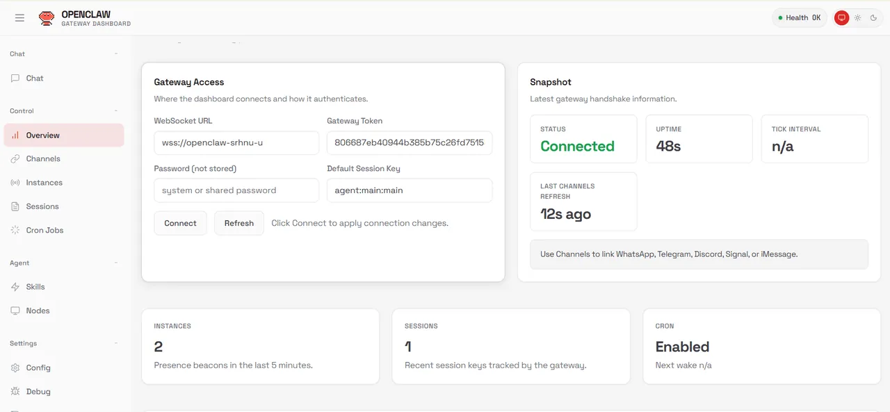 OpenClaw screenshot 2