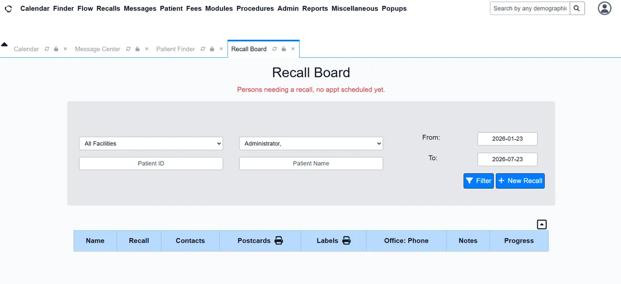 OpenEMR screenshot 2