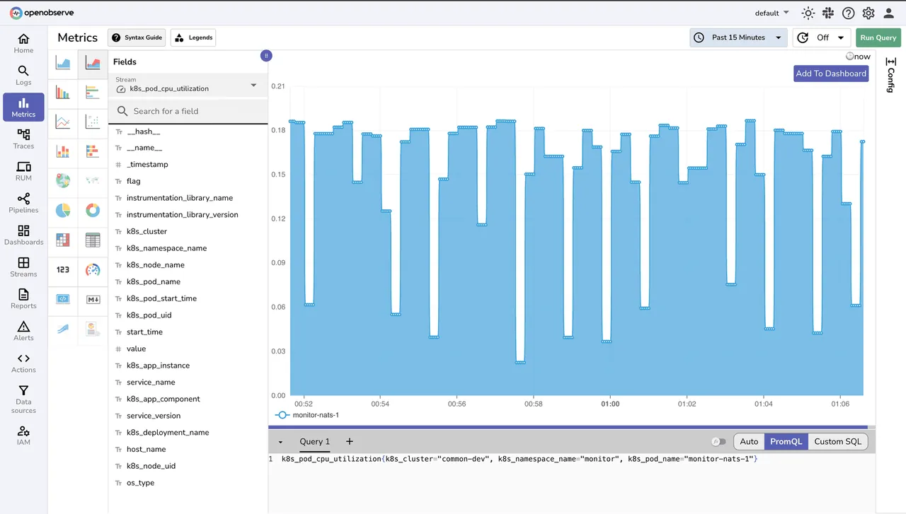 OpenObserve screenshot 3