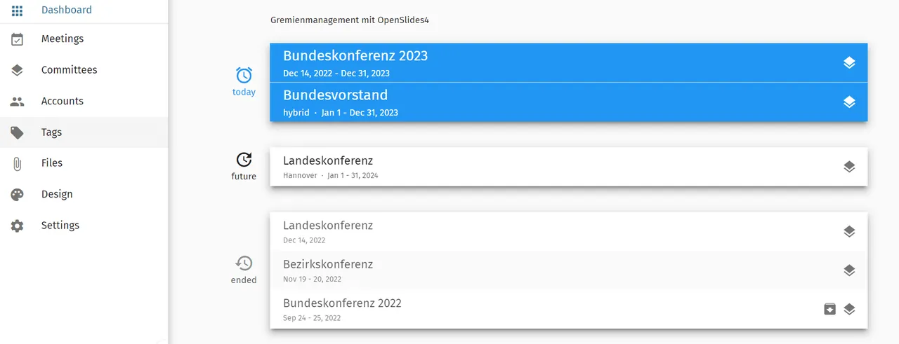 OpenSlides screenshot 2