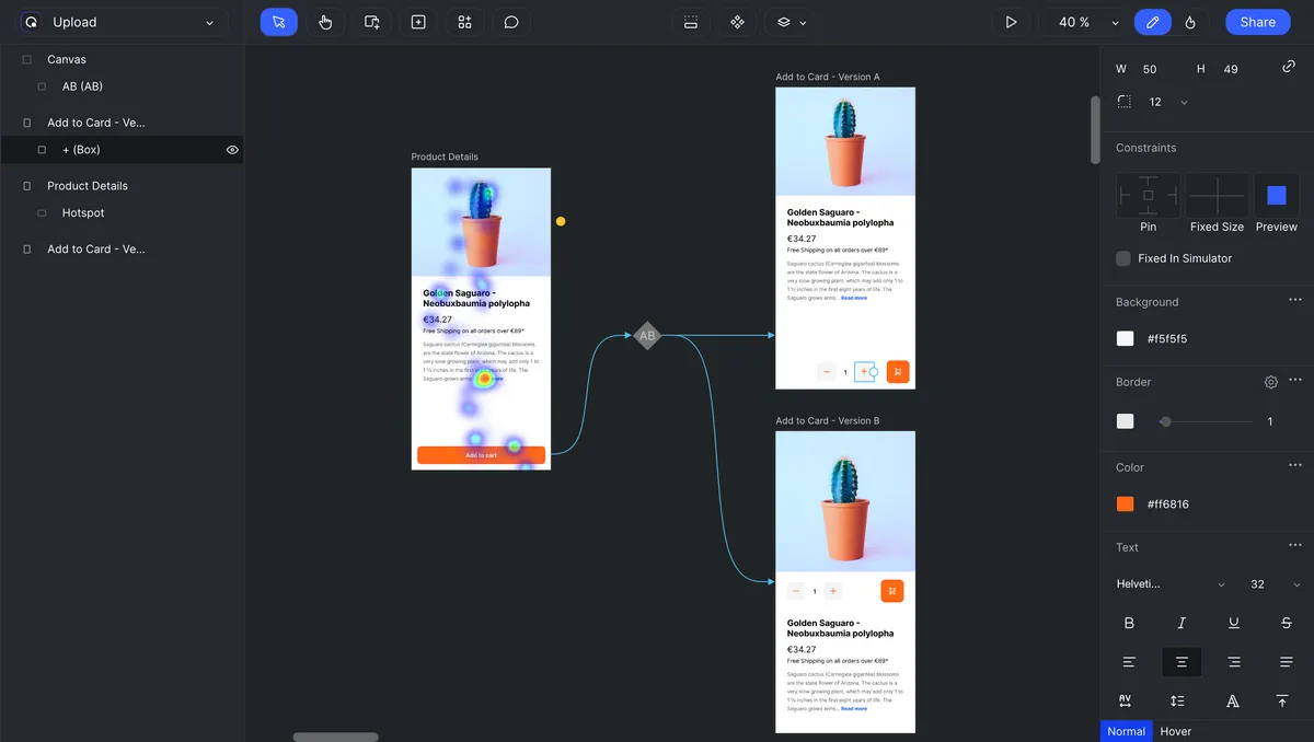 Quant-UX screenshot 2