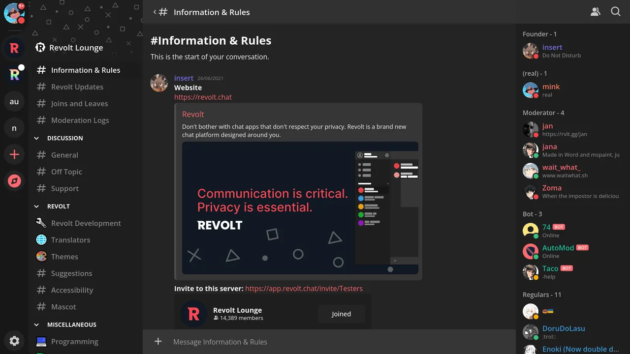 Revolt screenshot 2