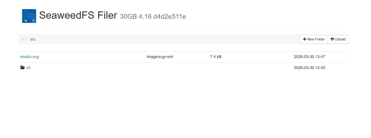 SeaweedFS interface