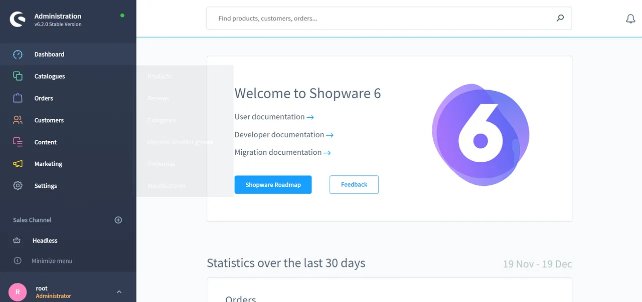 Shopware screenshot 2