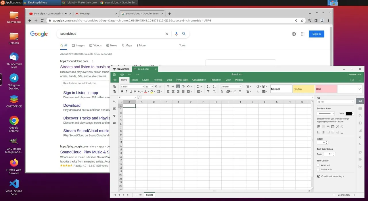 Ubuntu Desktop interface