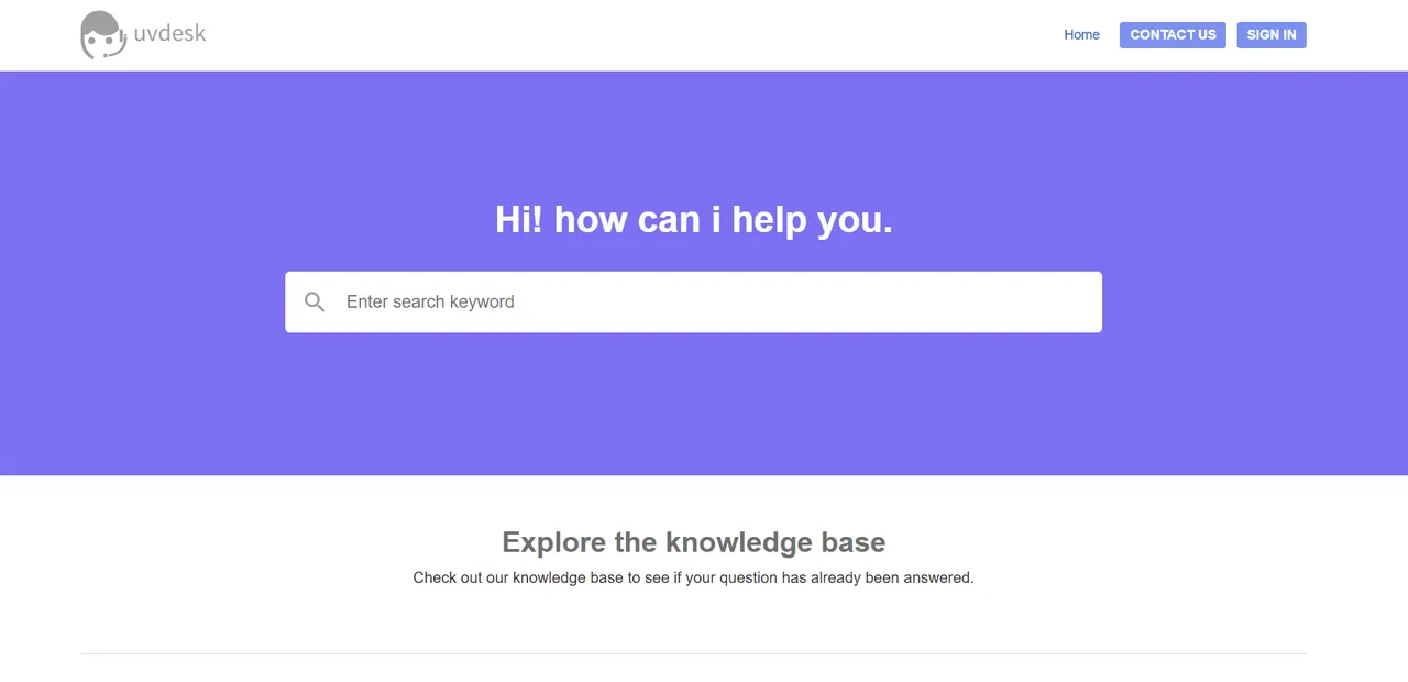 UVdesk screenshot 2