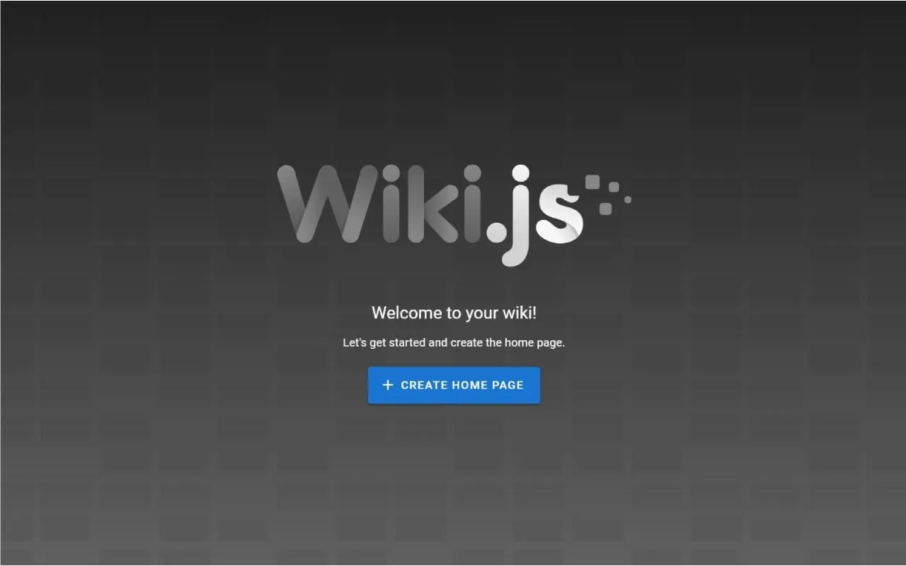 Wikijs interface